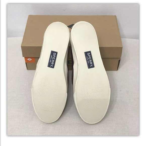 Sperry Top-Sider Seaside Weave Women’s Size USA 8M Sneakers Shoes Slip On Wine - Picture 9 of 12